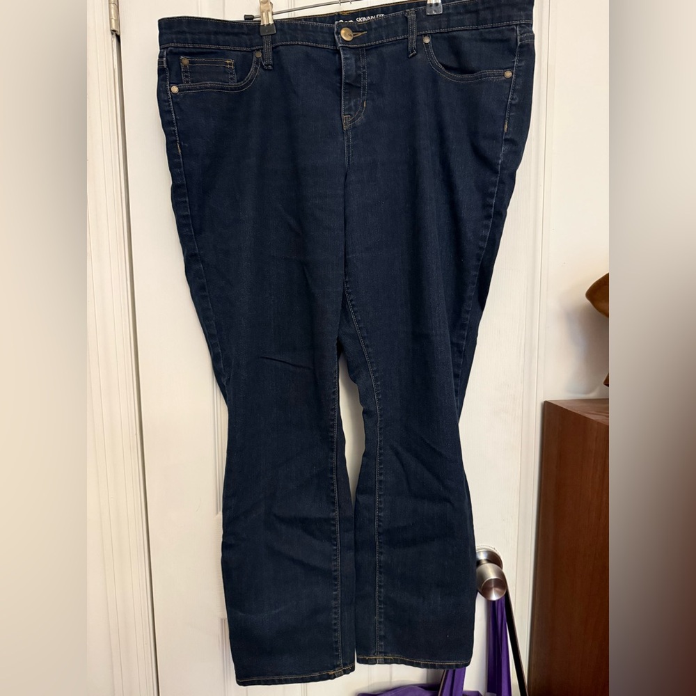 GAP Dark Blue Wash Universal Skinny Jeans Size 18/34